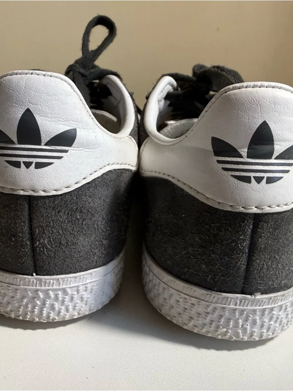 adidas Gazelle Gray Suede Sneakers with White Stripes Kids